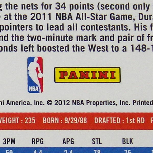 Lot of 3 Kevin Durant 2011-12 NBA Hoops Cards Panini Thunder Good Condition