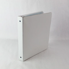 Lot of Wilson Jones 1" White Binder & 25 Treat Clear Card Sleeves Organizer