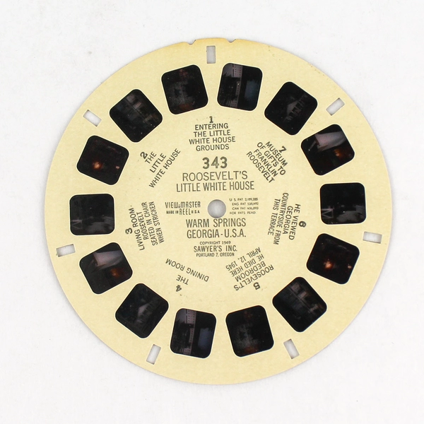 Vintage Sawyers View Master 343 Georgia Little White House World Wonders