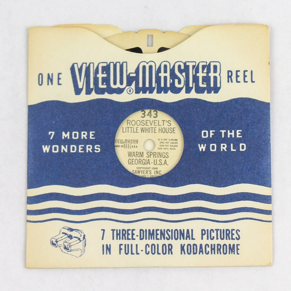 Vintage Sawyers View Master 343 Georgia Little White House World Wonders