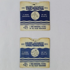Lot of 2 Vintage Sawyers ViewMaster 181 183 Virginia California World Wonder