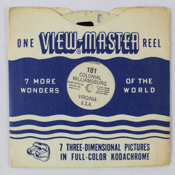 Lot of 2 Vintage Sawyers ViewMaster 181 183 Virginia California World Wonder