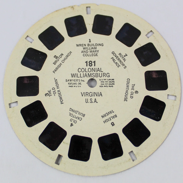 Lot of 2 Vintage Sawyers ViewMaster 181 183 Virginia California World Wonder