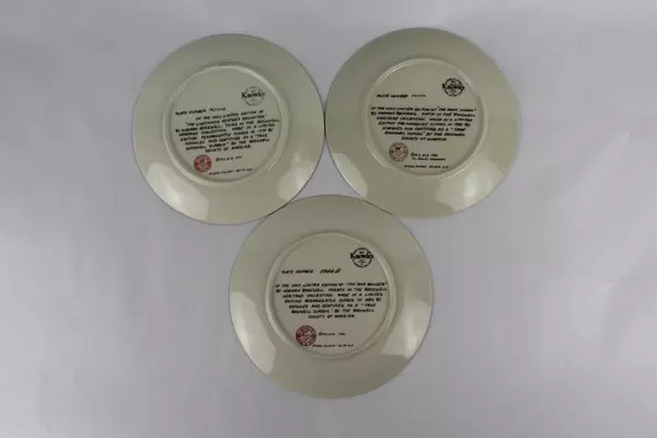 Lot of 3 Norman Rockwell Collector Plates by Knowles Lighthouse Keepers