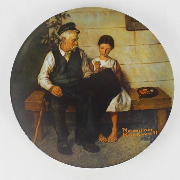Lot of 3 Norman Rockwell Collector Plates by Knowles Lighthouse Keepers