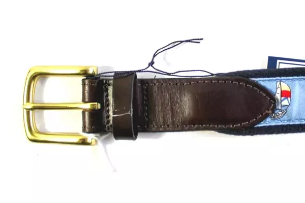 Vineyard Vines Shep & Ian 35" Sailboat Pattern Belt Size 30 NWT Great Condition