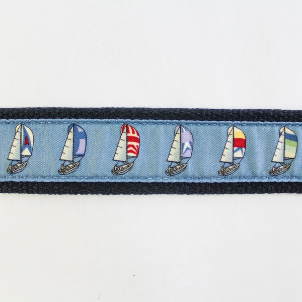 Vineyard Vines Shep & Ian 35" Sailboat Pattern Belt Size 30 NWT Great Condition