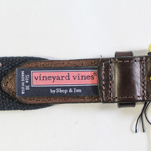 Vineyard Vines Shep & Ian 35" Sailboat Pattern Belt Size 30 NWT Great Condition