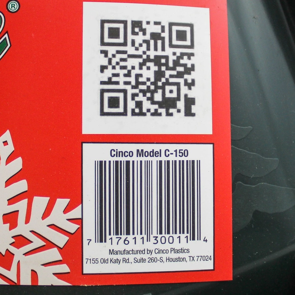 Cinco C150 Green Plastic Christmas Tree Stand For Trees Up To 8 Feet Tall