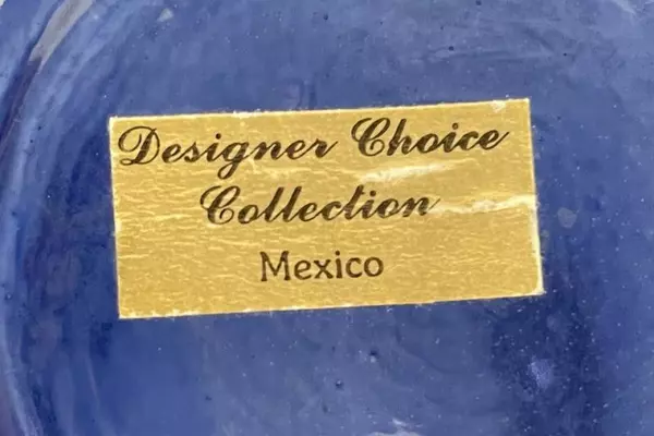 Lot of 2 Vintage Cobalt Blue Flower Vases Designer Choice Mexico Elegant Home