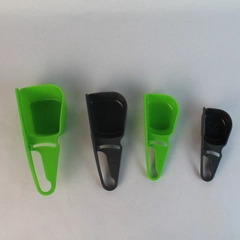 Progressive Prep Solutions Four Piece Leveling Measuring Cups Plastic Green Gray