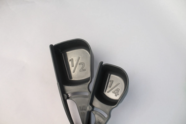 Progressive Prep Solutions Four Piece Leveling Measuring Cups Plastic Green Gray