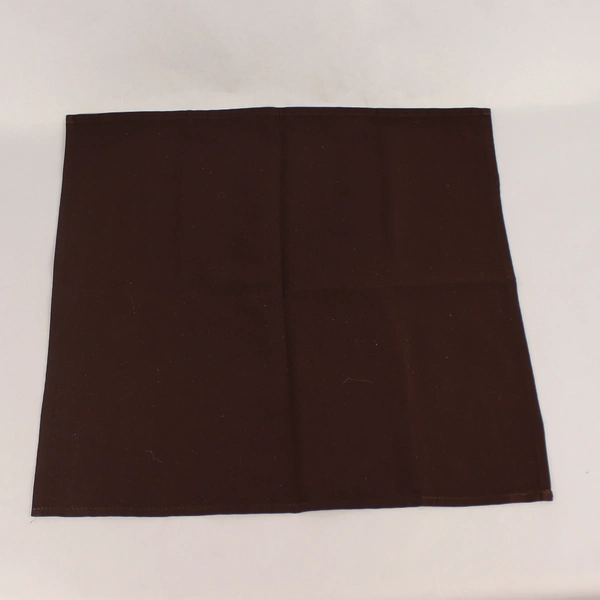 Lot of 10 Dark Brown Cotton Napkins 19.25"x18.75" Pre-Owned with Wear