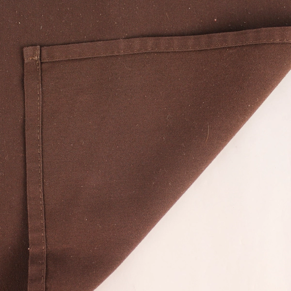 Lot of 10 Dark Brown Cotton Napkins 19.25"x18.75" Pre-Owned with Wear