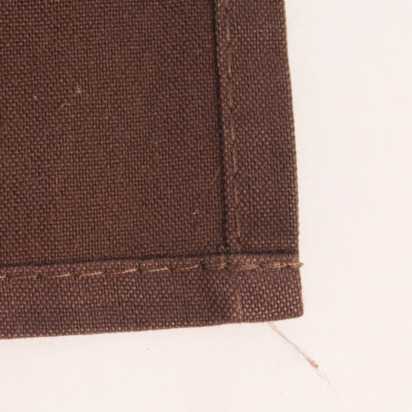 Lot of 10 Dark Brown Cotton Napkins 19.25"x18.75" Pre-Owned with Wear