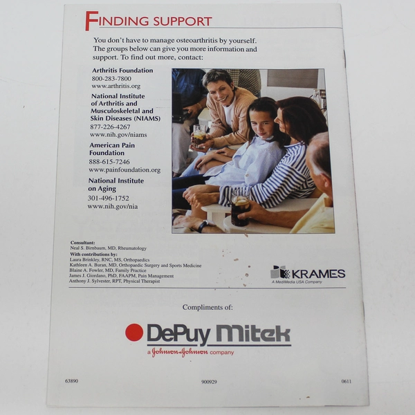 Managing Osteoarthritis of the Knee Book by StayWell - Good Condition