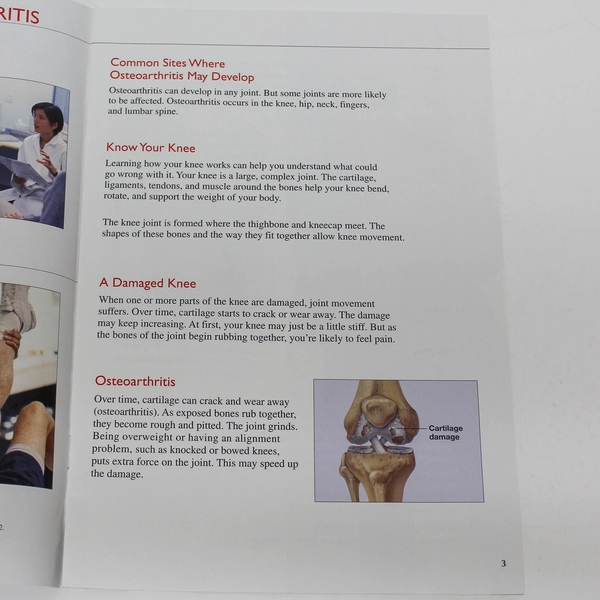 Managing Osteoarthritis of the Knee Book by StayWell - Good Condition