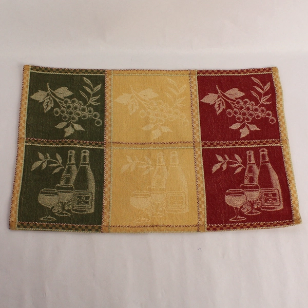 Set of 6 Woven Kitchen Placemats Wine Grapes Vineyard Table Decor