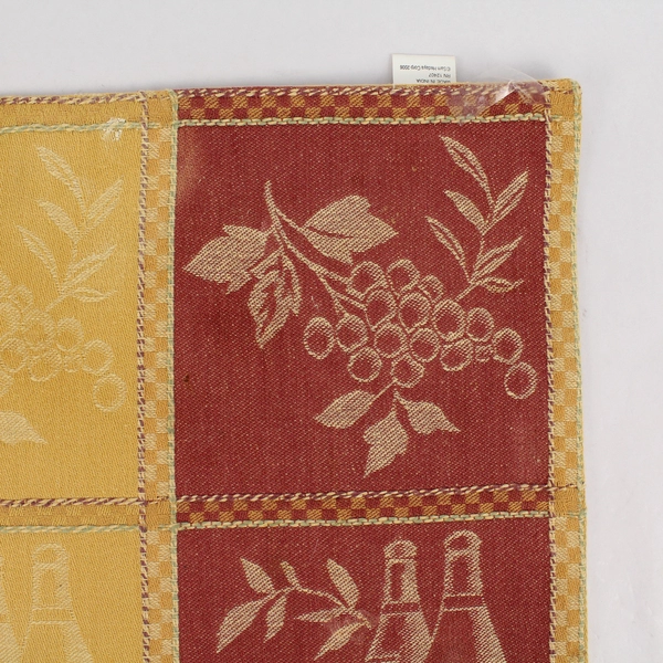 Set of 6 Woven Kitchen Placemats Wine Grapes Vineyard Table Decor