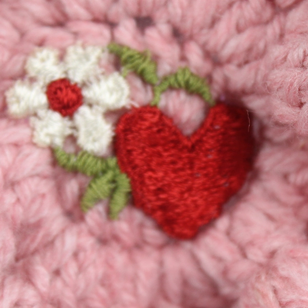 Lot of 4 Vintage Handmade Crocheted Potholders Pink Purple 7" Round Oven Mitts