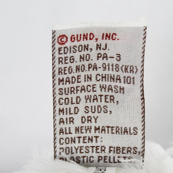 Gotta Get a Gund Rose Petals Plush Bear White Red Flower Soft Toy 11" Tall