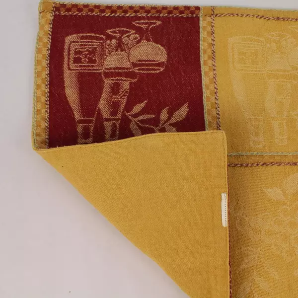 Lot of 7 Woven Placemats Wine Grapes Vineyard Kitchen Decor 19"x13" Pre-Owned