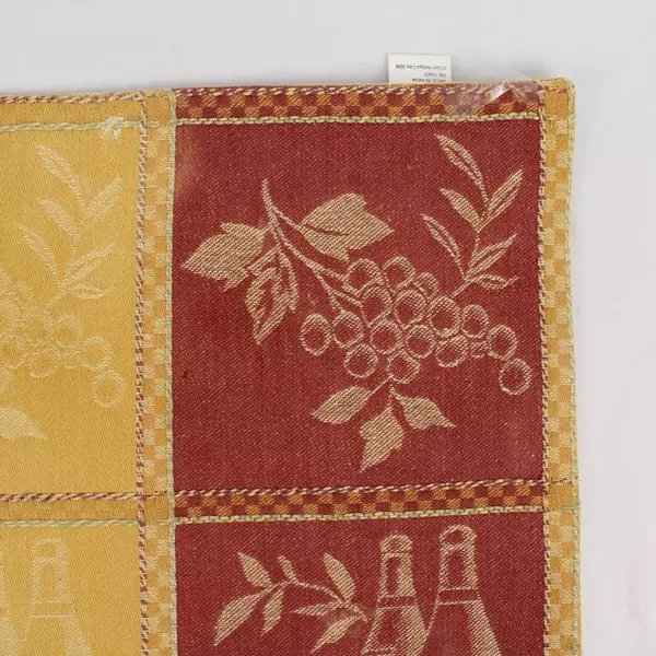 Lot of 7 Woven Placemats Wine Grapes Vineyard Kitchen Decor 19"x13" Pre-Owned