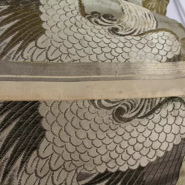 Lot of 2 Pre-Owned Green Floral & Oriental Fabric Table Runners for Crafts DIY