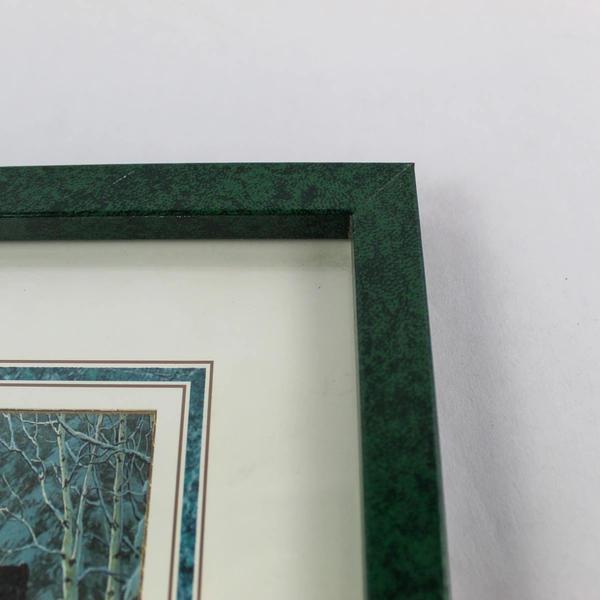 Framed Coming Home Holiday Art Print by Chris Cummings Green Marbled Frame 8x10