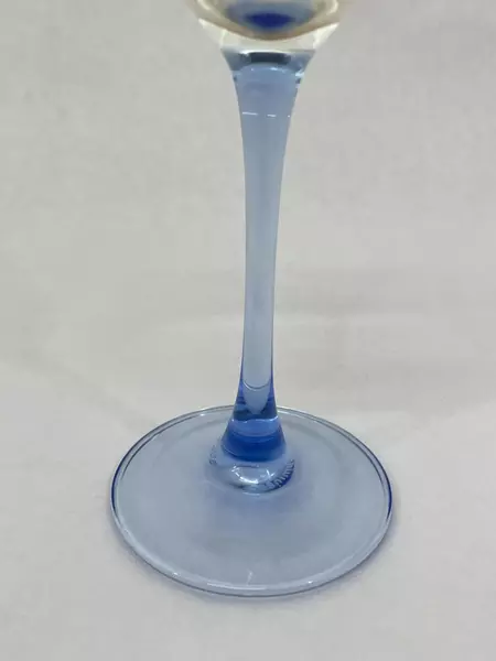 Lot of 2 Key Bank Tour De Vine Masters Cycling Classic Blue Champagne Flutes