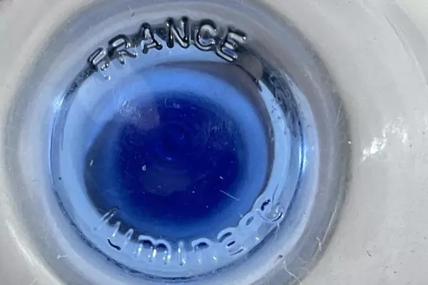 Lot of 2 Key Bank Tour De Vine Masters Cycling Classic Blue Champagne Flutes