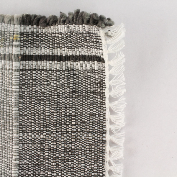 Lot of 3 Hayim Woven Cotton Placemats 17"x12" Peach Tan Olive Green Stain