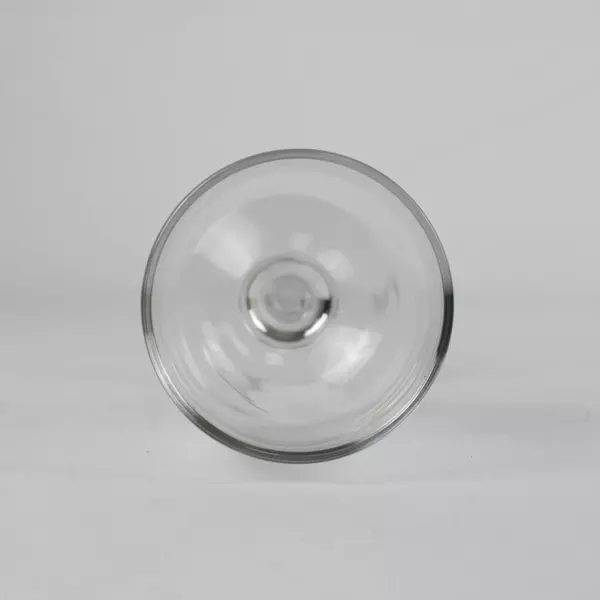 Lot of 3 Crystal Clear White Wine Glasses 5" Tall Drinkware Barware