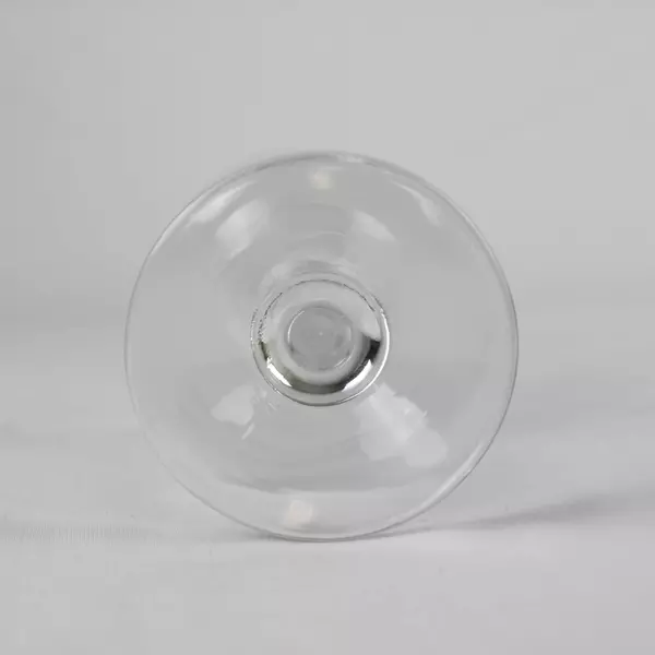 Lot of 3 Crystal Clear White Wine Glasses 5" Tall Drinkware Barware