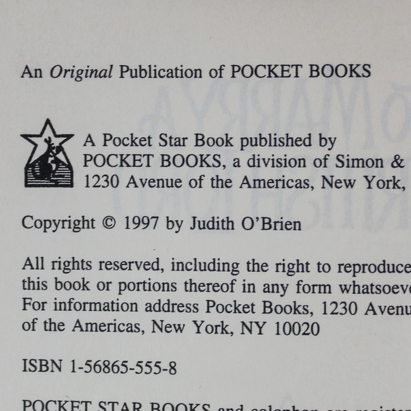 To Marry A British Lord By Judith O'Brien 1997 Pocket Star Books Hardcover 