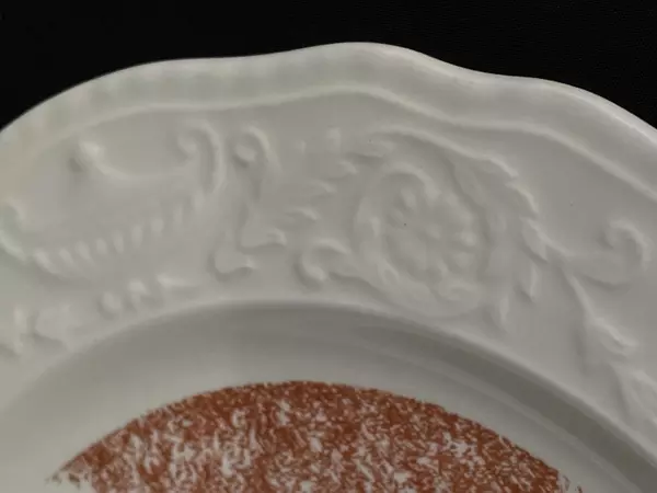 Vintage Edwards China 10" Wood Mar Hall George Fox College Plate 1891