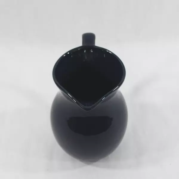 Midnight Blue Stoneware Pitcher 6.5" Decorative Ceramic Pottery
