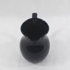 Midnight Blue Stoneware Pitcher 6.5" Decorative Ceramic Pottery