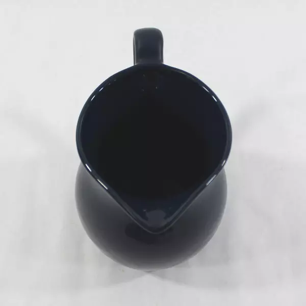 Midnight Blue Stoneware Pitcher 6.5" Decorative Ceramic Pottery