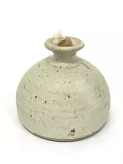 Handmade Celia Byer Studio Pottery Scented Oil Burner Gray 3" Tall