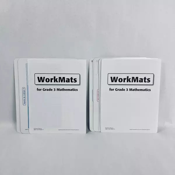 Lot of 2 MacMillan McGraw-Hill Grade 3 Math WorkMats Learning Tools