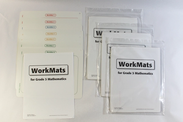 Lot of 4 Macmillan McGraw-Hill WorkMats Grade 3 Math Learning Sets