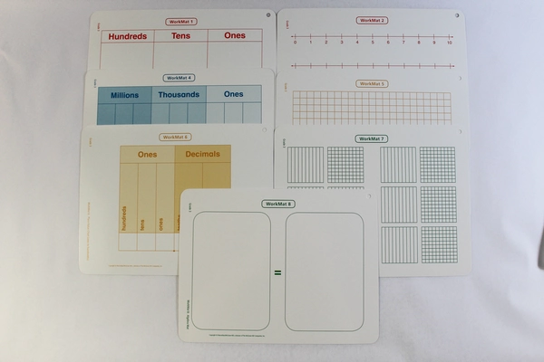 Lot of 4 Macmillan McGraw-Hill WorkMats Grade 3 Math Learning Sets