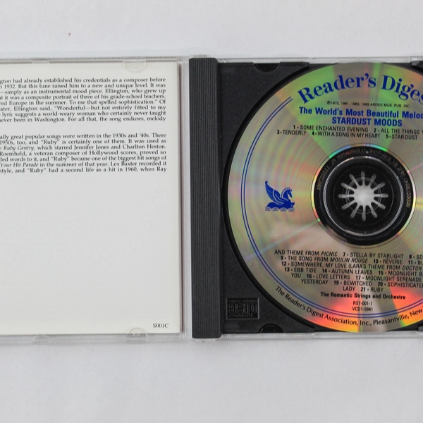 Stardust Moods The Romantic Strings Audio Music CD 1989 Reader's Digest