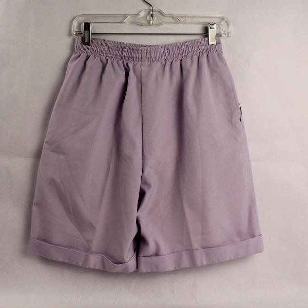 Koret Francisca Vintage Purple Shorts XS Elastic Waist Pockets Pre-Owned