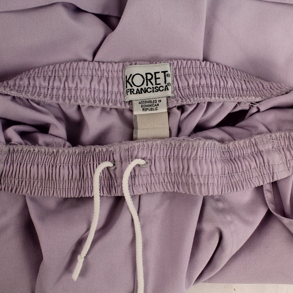Koret Francisca Vintage Purple Shorts XS Elastic Waist Pockets Pre-Owned