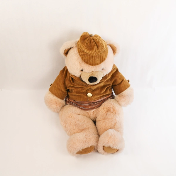 Vintage Loveland 1985 Windsor Toys Large Teddy Bear 29" Corduroy Hat Jacket