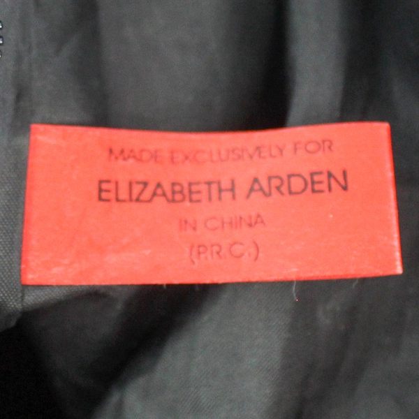 Elizabeth Arden Red Canvas Black Faux Leather Overnight Carry On Bag Luggage