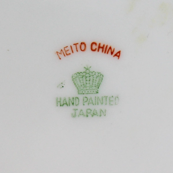 Meito China Hand Painted Birds & Flowers Decorative Plate 9.5" Handles