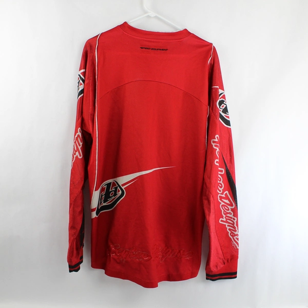 TLD Troy Lee Designs Red Speed Equipped Motocross Jersey Men's XL Pre-Owned